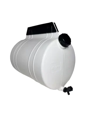ESTANQUE DE AGUA 26 LITROS, CON SOPORTE INTEGRADO BLANCO